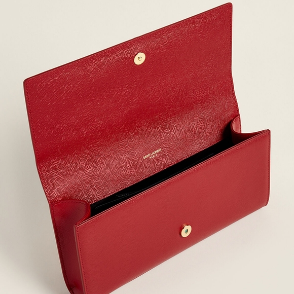 YSL Cassandre Lipstick Red Clutch - Picture 2 of 8